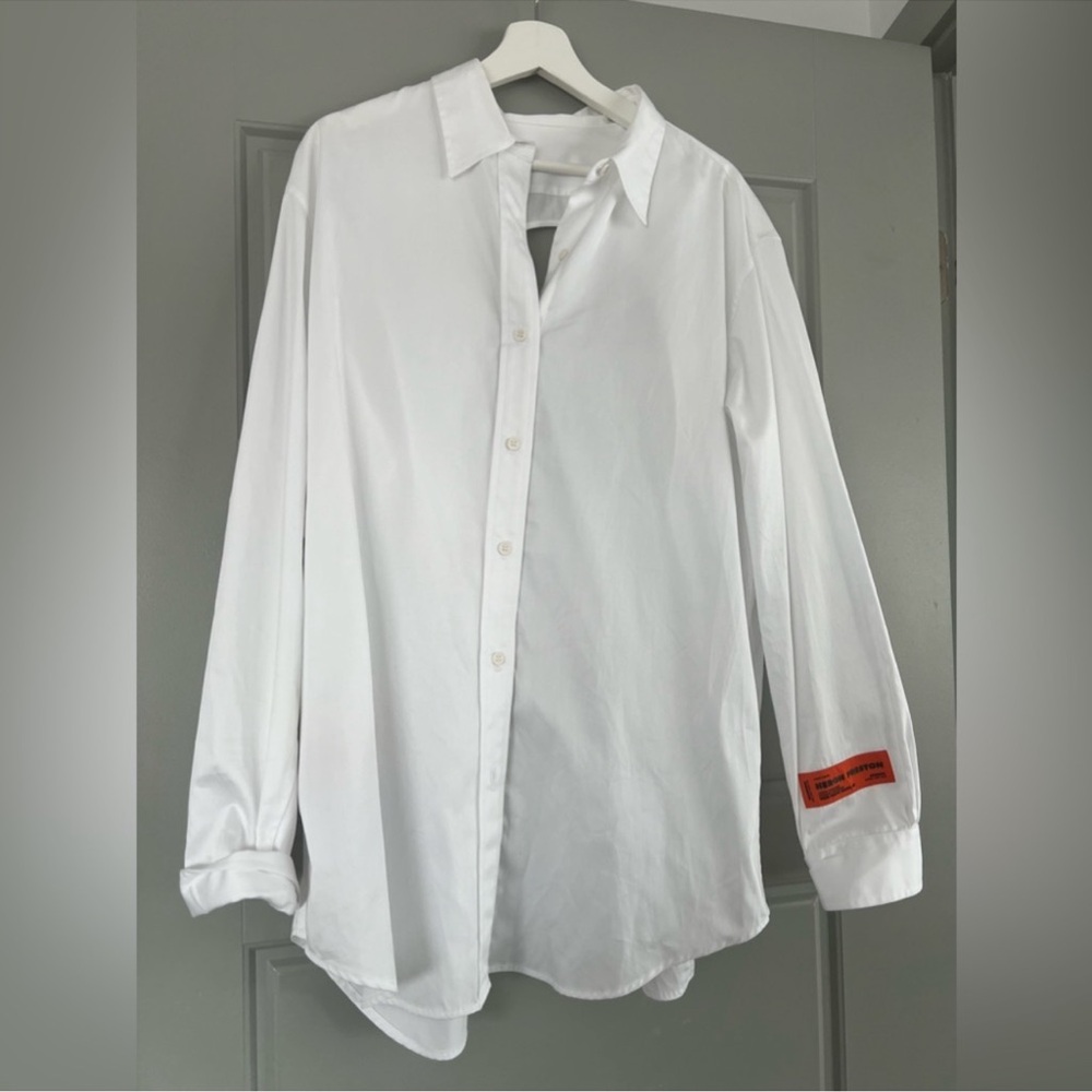 Heron Preston open back blouse